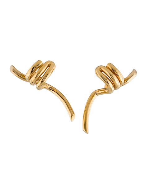 celine barbelle|Celine Barbele Cuff Earrings .